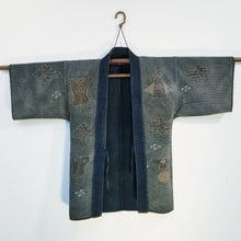 Load image into Gallery viewer, Edo Japanese Lucky Symbol Fireman's Jacket