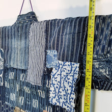Load image into Gallery viewer, Patchwork Shibori Tsutsugaki Indigo Boro Fisherman Jacket (temporary NA)