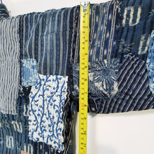 Load image into Gallery viewer, Patchwork Shibori Tsutsugaki Indigo Boro Fisherman Jacket (temporary NA)