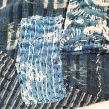 Load image into Gallery viewer, Patchwork Shibori Tsutsugaki Indigo Boro Fisherman Jacket (temporary NA)