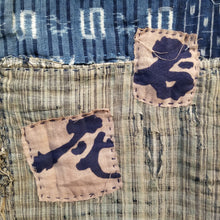 Load image into Gallery viewer, Patchwork Shibori Tsutsugaki Indigo Boro Fisherman Jacket (temporary NA)