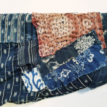 Load image into Gallery viewer, Patchwork Shibori Tsutsugaki Indigo Boro Fisherman Jacket (temporary NA)