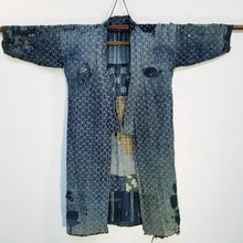 Load image into Gallery viewer, Patchwork Shibori Tsutsugaki Indigo Boro Fisherman Jacket (temporary NA)