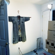 Load image into Gallery viewer, Patchwork Shibori Tsutsugaki Indigo Boro Fisherman Jacket (temporary NA)