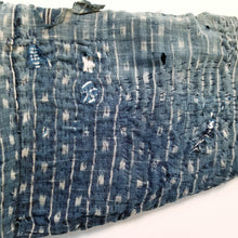 Load image into Gallery viewer, Patchwork Shibori Tsutsugaki Indigo Boro Fisherman Jacket (temporary NA)