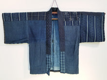 Load image into Gallery viewer, Patchwork Indigo Ikat Boro Haori (temporary NA)