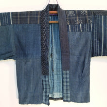 Load image into Gallery viewer, Patchwork Indigo Ikat Boro Haori (temporary NA)