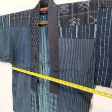 Load image into Gallery viewer, Patchwork Indigo Ikat Boro Haori (temporary NA)