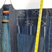 Load image into Gallery viewer, Patchwork Indigo Ikat Boro Haori (temporary NA)