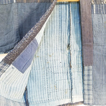 Load image into Gallery viewer, Patchwork Indigo Ikat Boro Haori (temporary NA)