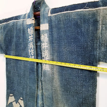 Load image into Gallery viewer, Taisho Era Rare Japanese Indigo Fireman's Tobikuchi Axe Jacket (temporary NA)