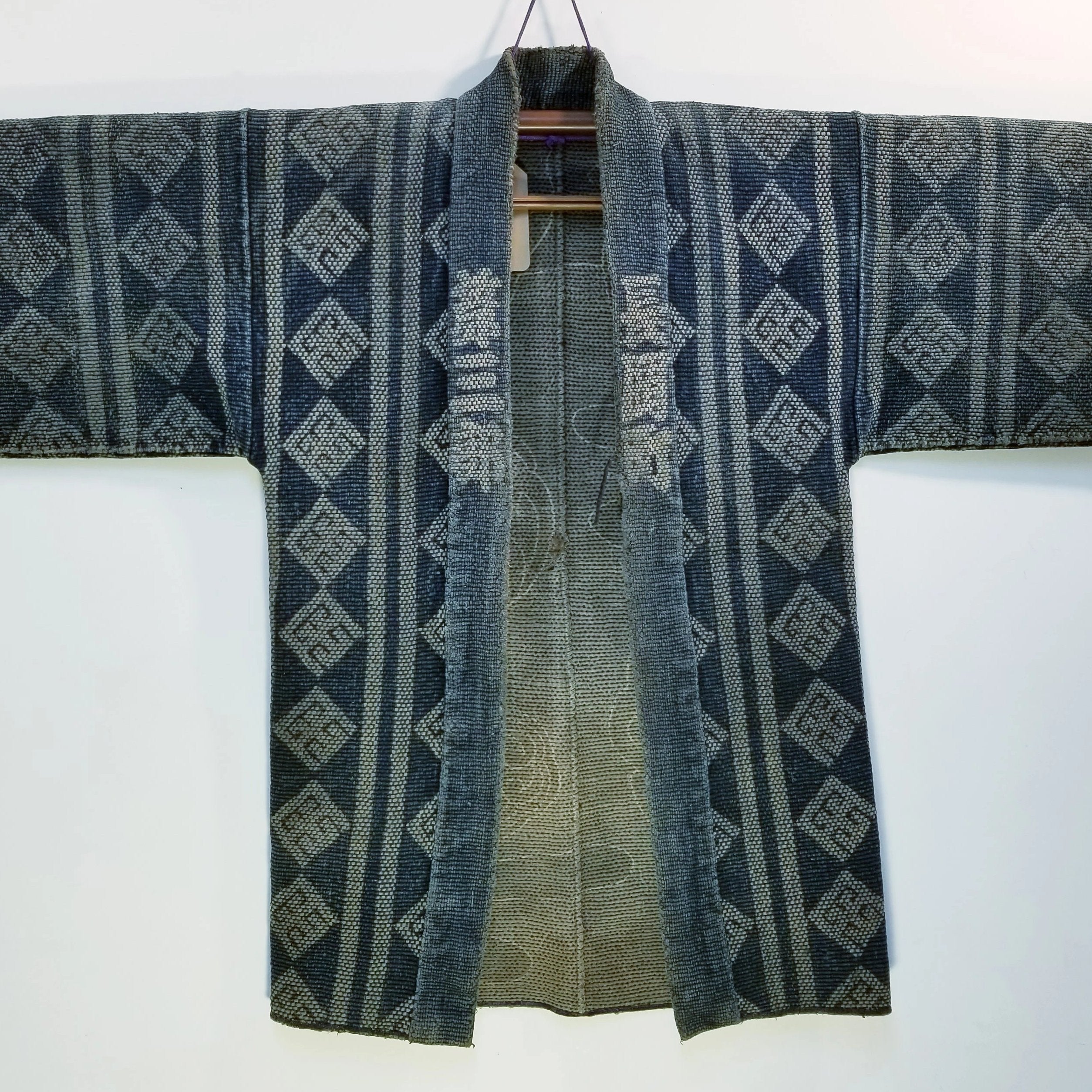 Japanese Edo Meiji Era Indigo Fireman's Jacket – Mukashinoboro