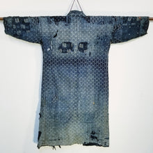 Load image into Gallery viewer, Patchwork Shibori Tsutsugaki Indigo Boro Fisherman Jacket (temporary NA)