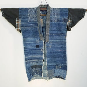 Sakiori Weave Hemp Boro Farmer's Jacket (temporary NA)