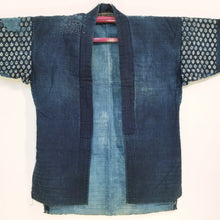 Load image into Gallery viewer, Noragi Ikat Indigo Sashiko Boro Jacket