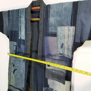 Patchwork Boro Reversible Sashiko Noragi Field Jacket