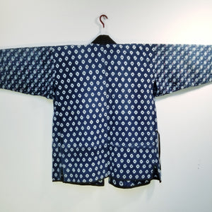 Noragi Aizome Indigo Sashiko Boro Ikat Kasuri Jacket