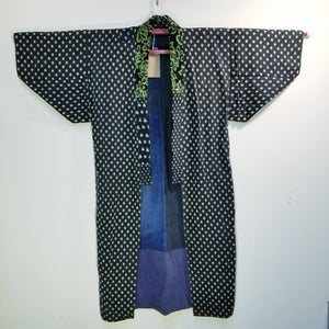Folk Japanese Reversible Kasuri Ikat Farmer's Jacket