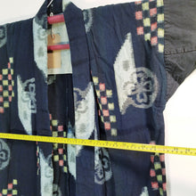Load image into Gallery viewer, Folk Indigo kasuri Ikat Farmer Jacket