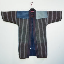 Load image into Gallery viewer, Noragi Boro Aizome Shibori Sashiko Jacket from Meiji (temporary NA)