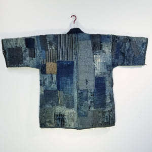Patchwork Boro Edo Reversible Winter Noragi Jacket