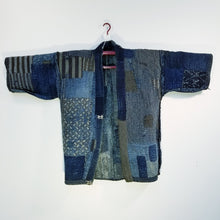 Load image into Gallery viewer, Patchwork Boro Edo Reversible Winter Noragi Jacket