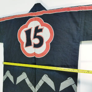 Showa Reversible Tobikuchi Axe Fireman's Jacket from Kanazawa-Shi (temporary NA)